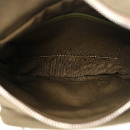 Celine Cotton Gabardine Logo Print Trekking Belt Bag Khaki 5 of 9