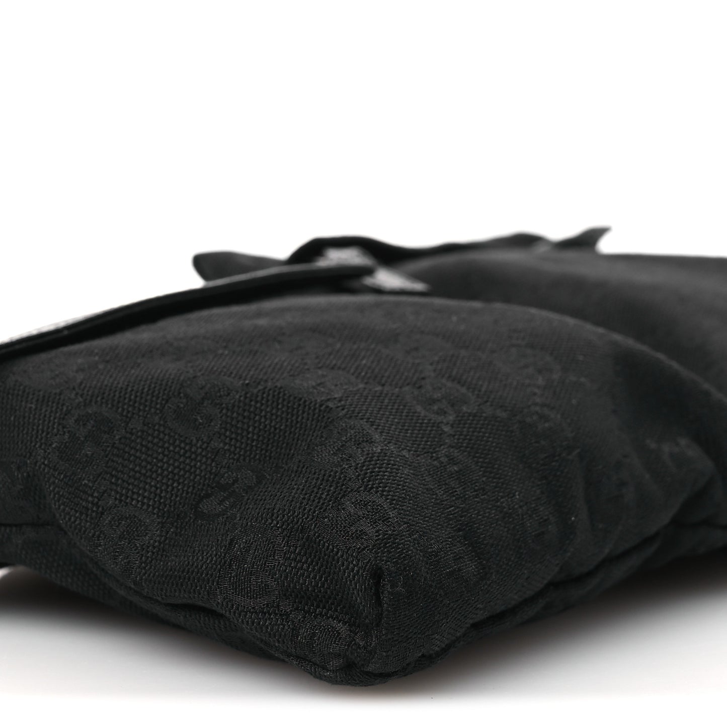 GG Monogram Double Pocket Belt Bag Black