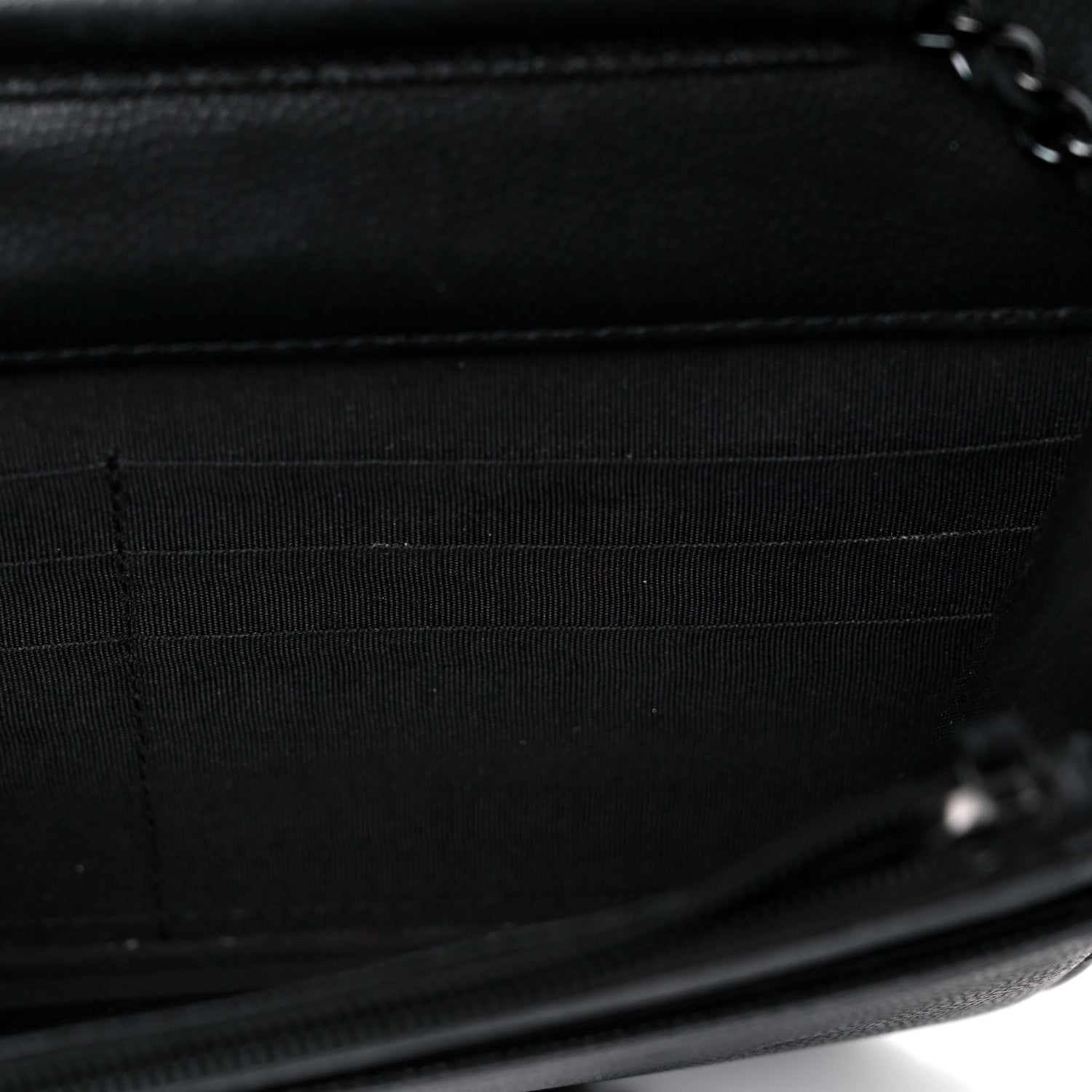 Chanel Caviar Quilted Boy Wallet On Chain WOC So Black 13 of 22