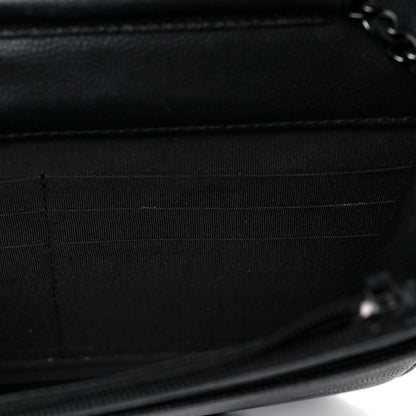 Chanel Caviar Quilted Boy Wallet On Chain WOC So Black 13 of 22