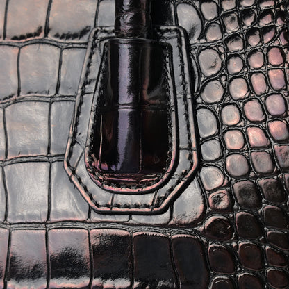 Givenchy Calfskin Crocodile Embossed Small Antigona Brown 12 of 12