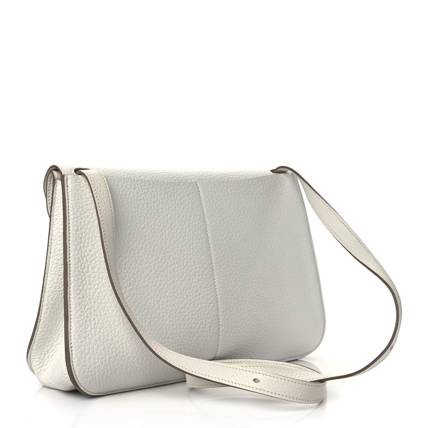 Hermes Taurillon Clemence Halzan 31 GM Craie 2 of 9