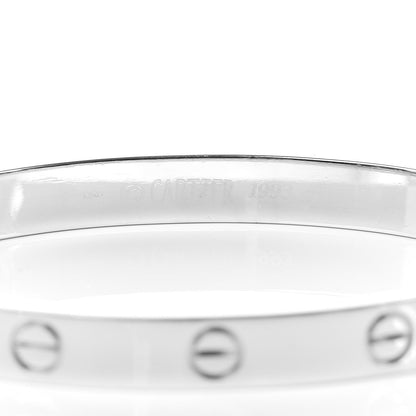 Cartier 18K White Gold LOVE Bracelet 17 5 of 5