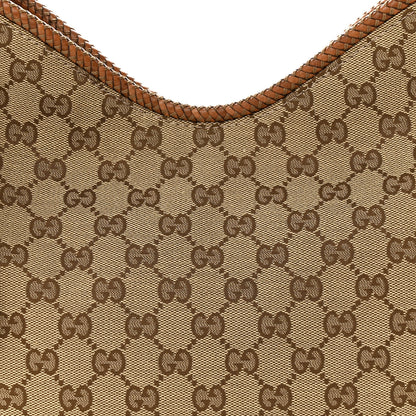 Gucci Monogram Medium Marrakech Hobo Camel 8 of 12