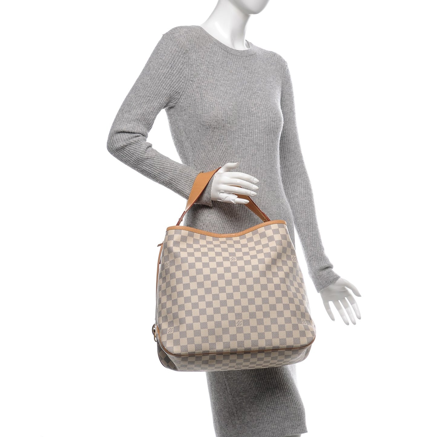 Damier Azur Delightful MM Rose Ballerine