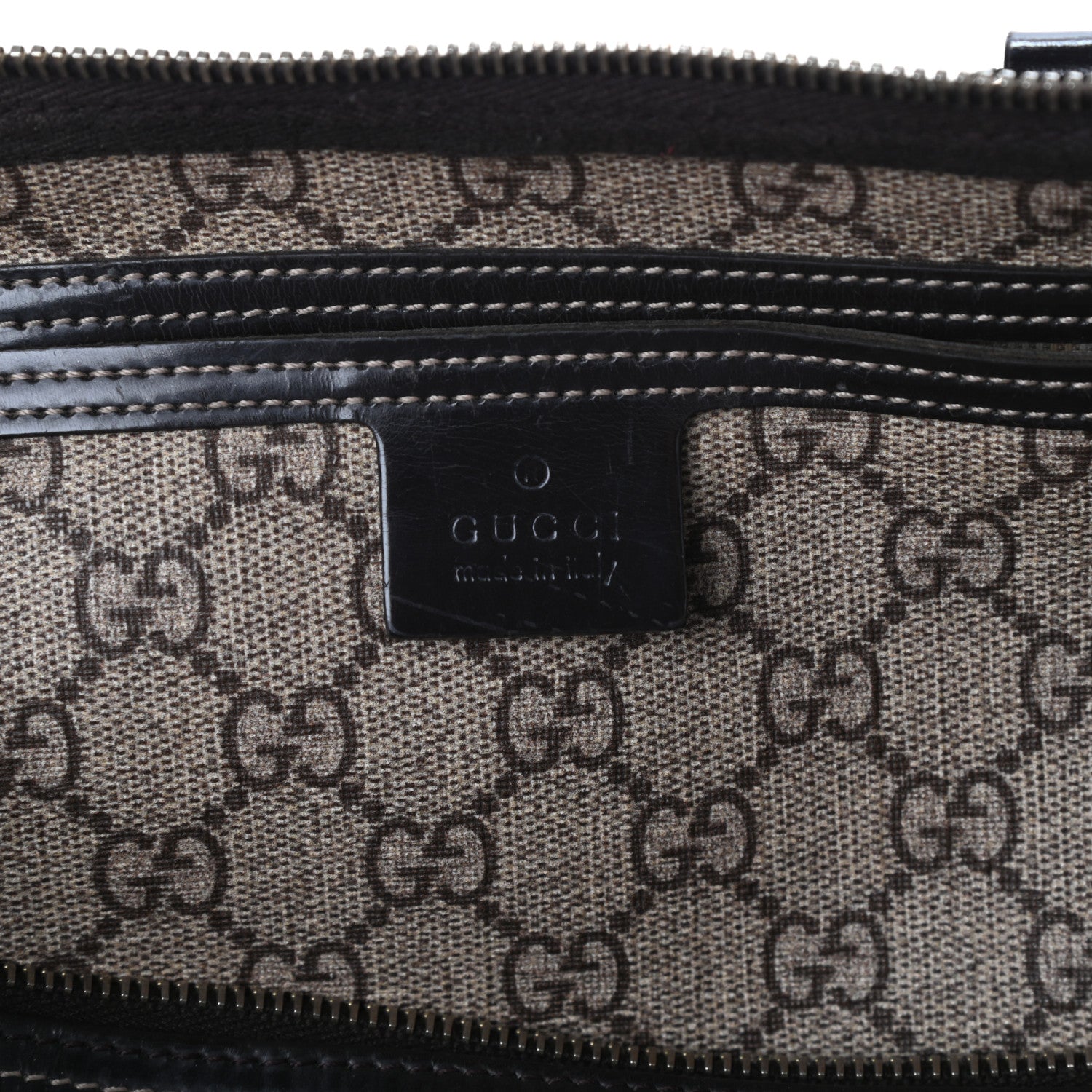 Gucci GG Plus Monogram Medium Tattoo Heart Joy Boston Dark Brown 7 of 10