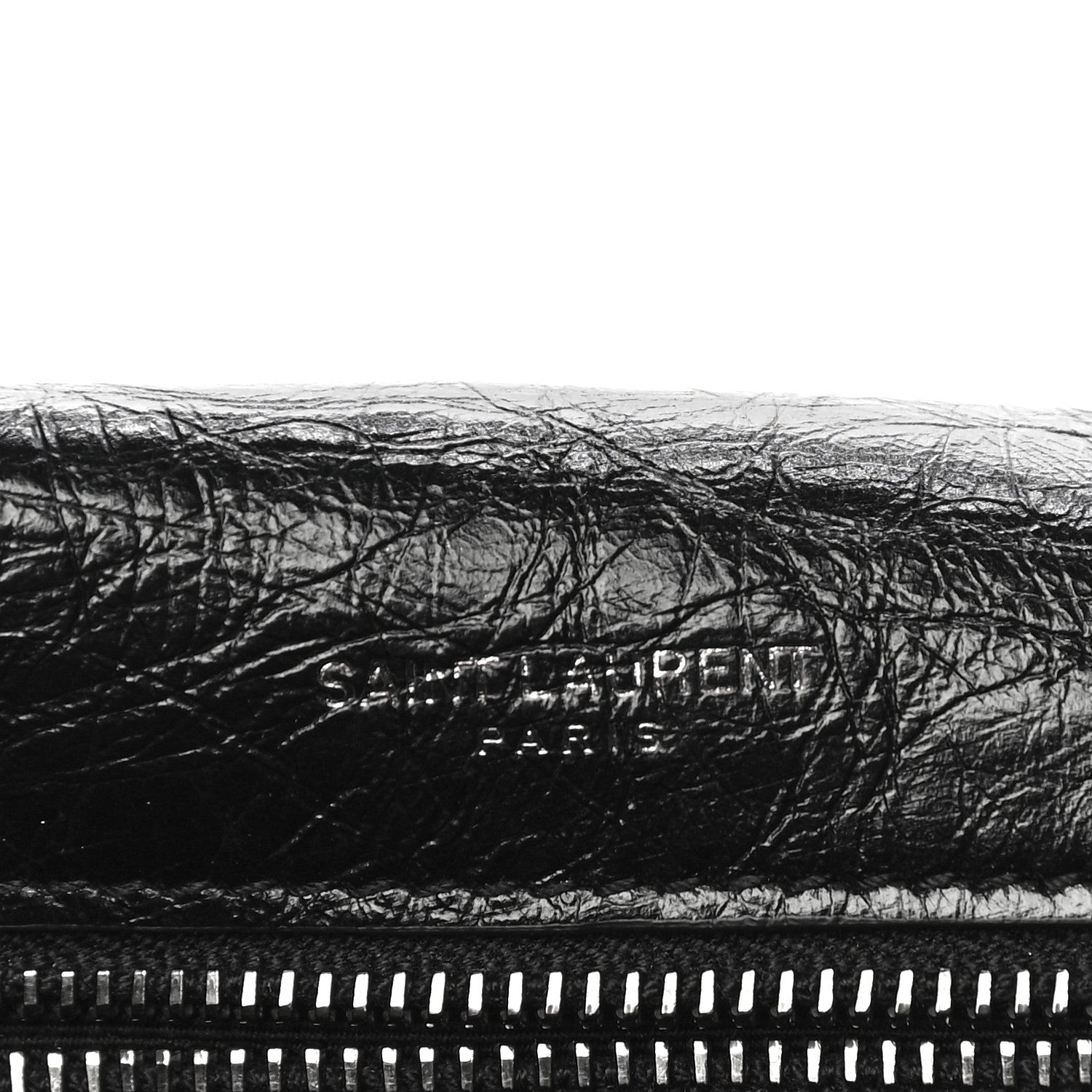Saint Laurent Crinkled Calfskin Matelasse Monogram Medium Niki Chain Satchel Black 9 of 15