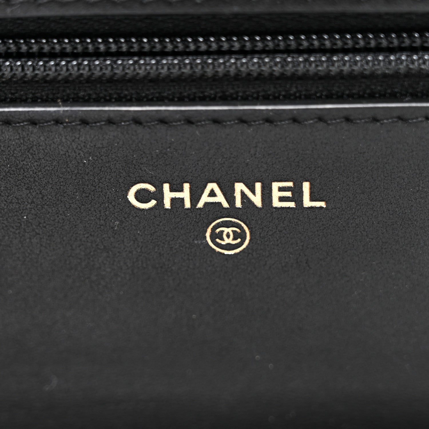Chanel Aged Calfskin Quilted Lucky Charms 2.55 Reissue Wallet On Chain WOC Black 6 of 11