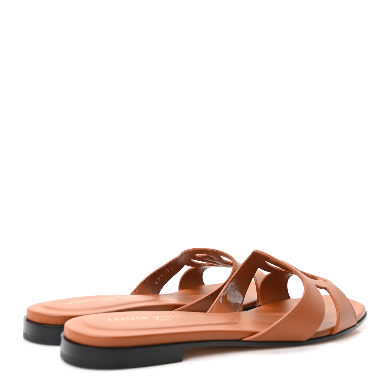 Louis Vuitton Calfskin LV Isola Flat Sandals 41 Cognac 5 of 9