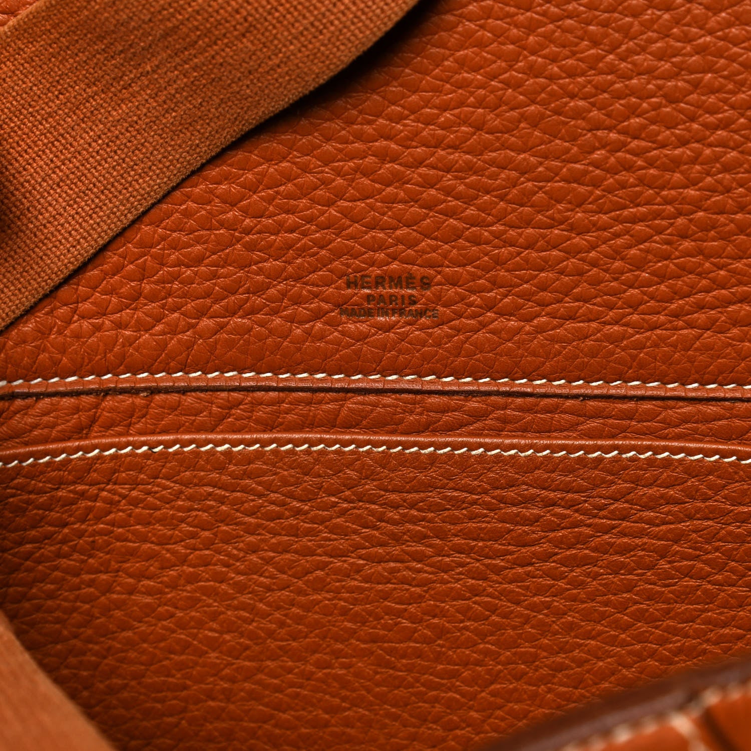 Hermes Taurillon Clemence Sherpa Backpack Gold 5 of 19