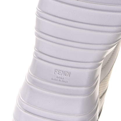 Fendi Vitello Technical Mesh FF Mens Sneakers 7 Ultra White Maya Black 7 of 8