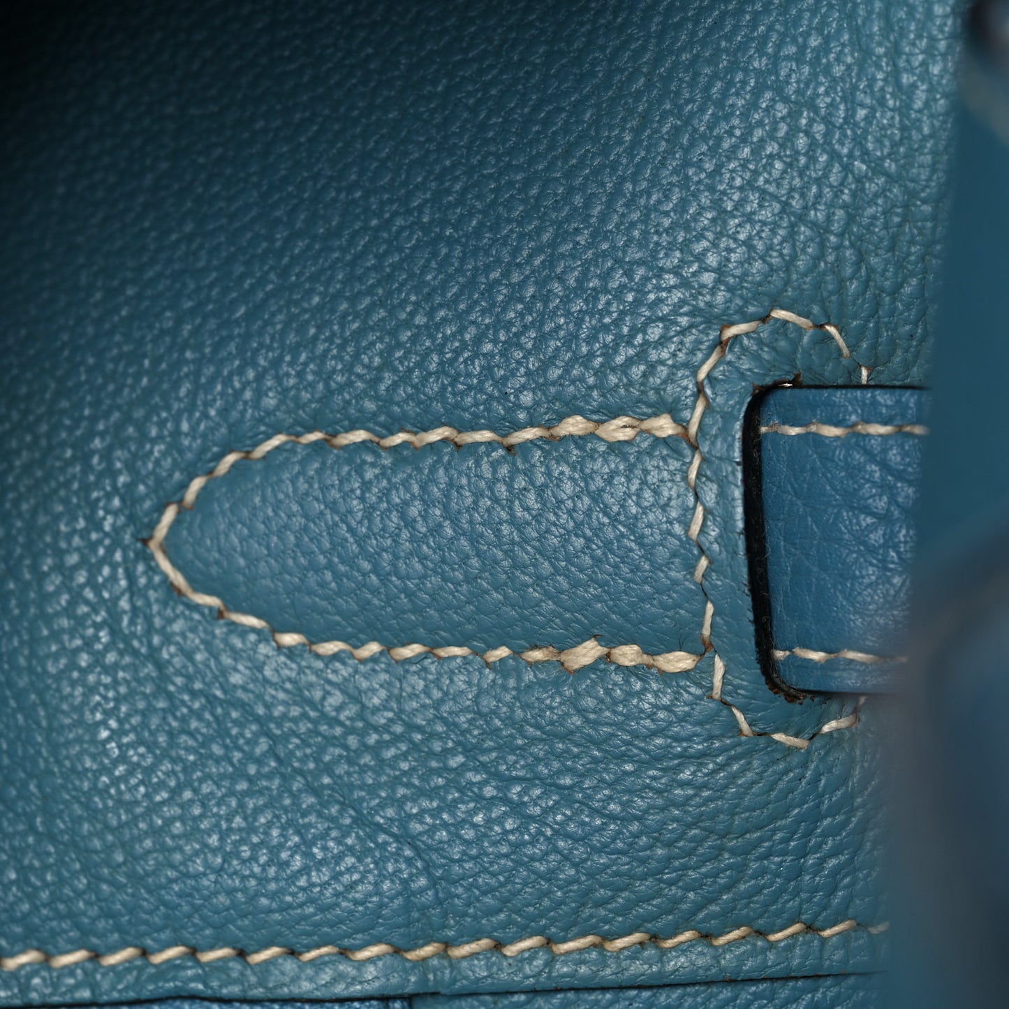 Taurillon Clemence Birkin 35 Blue Jean