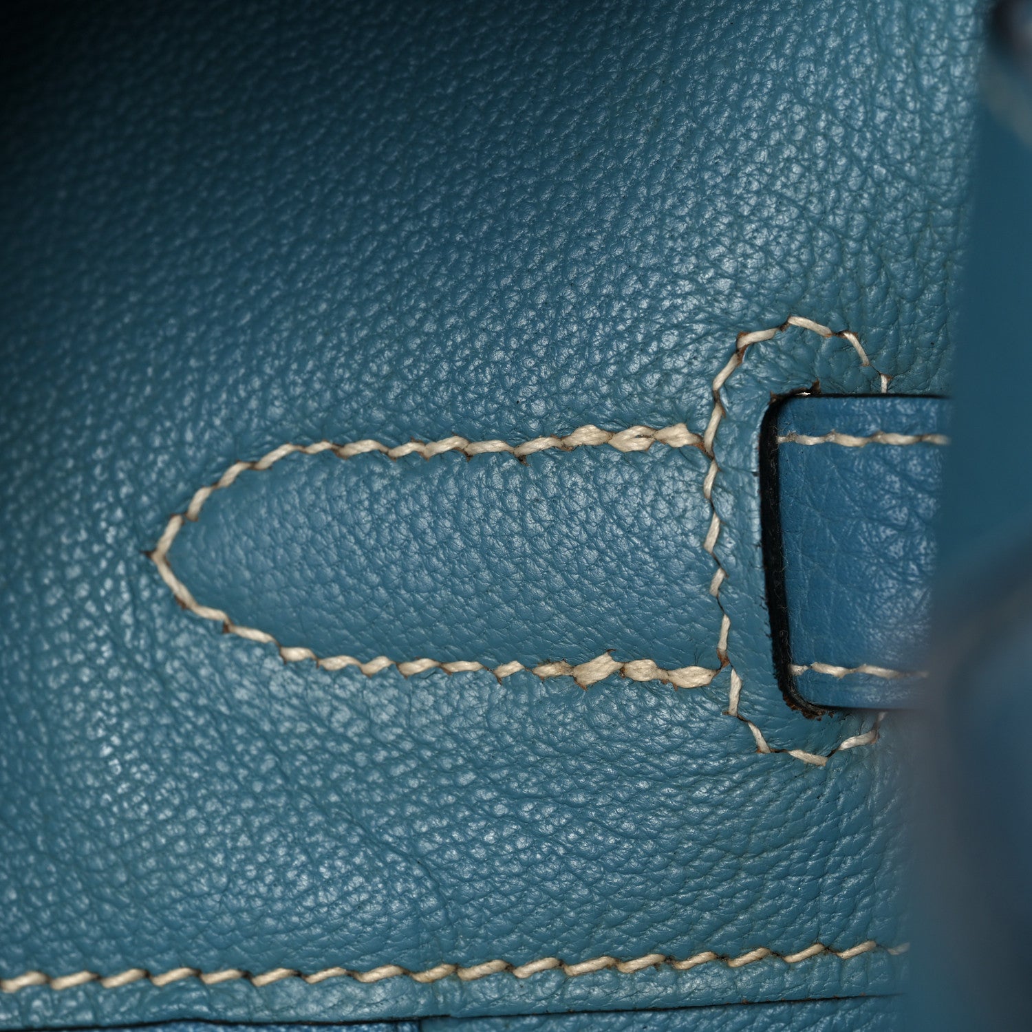 Hermes Taurillon Clemence Birkin 35 Blue Jean 23 of 47