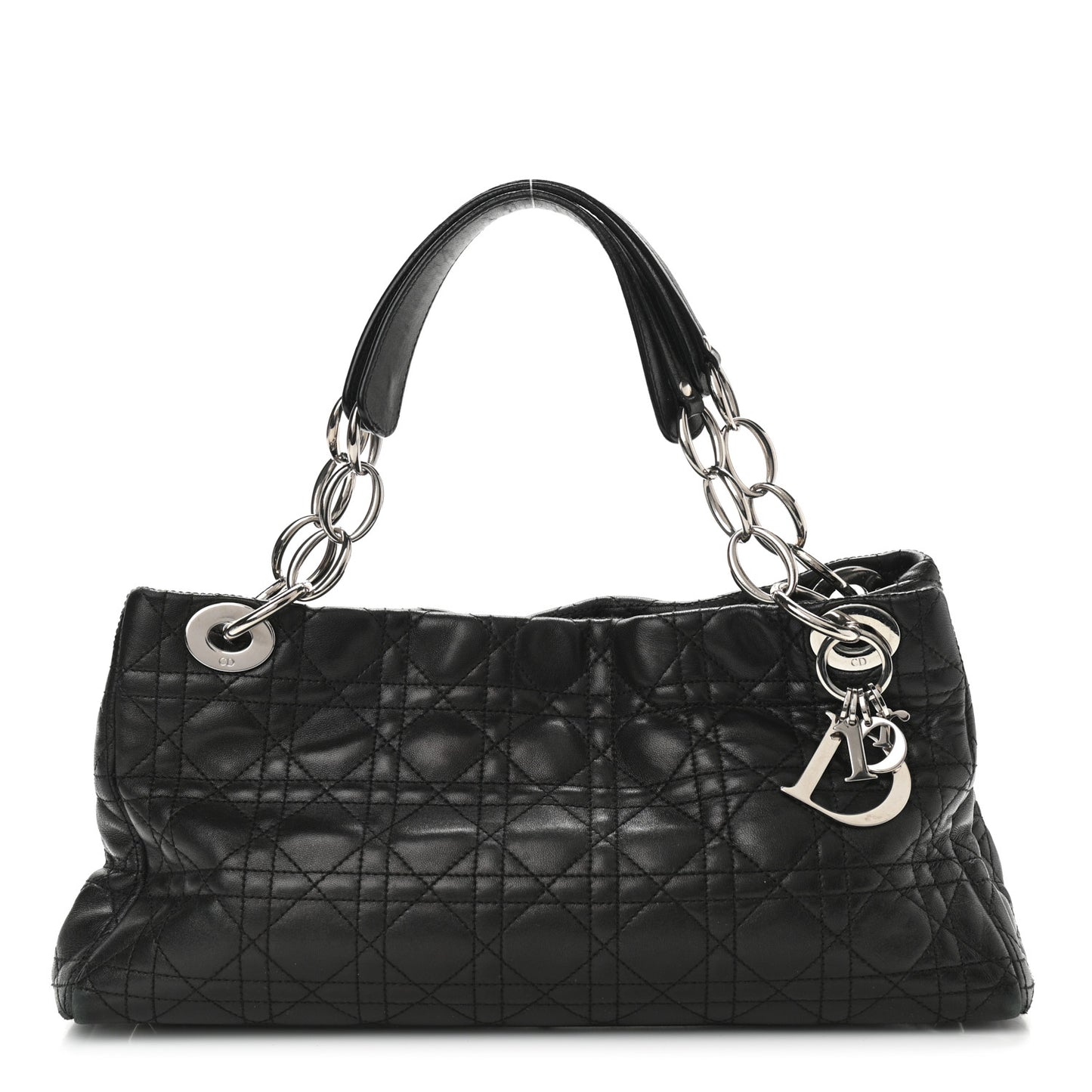 Lambskin Cannage Soft East West Tote Black