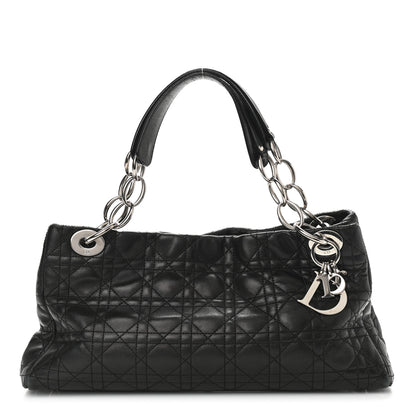Christian Dior Lambskin Cannage Soft East West Tote Black 1 of 10