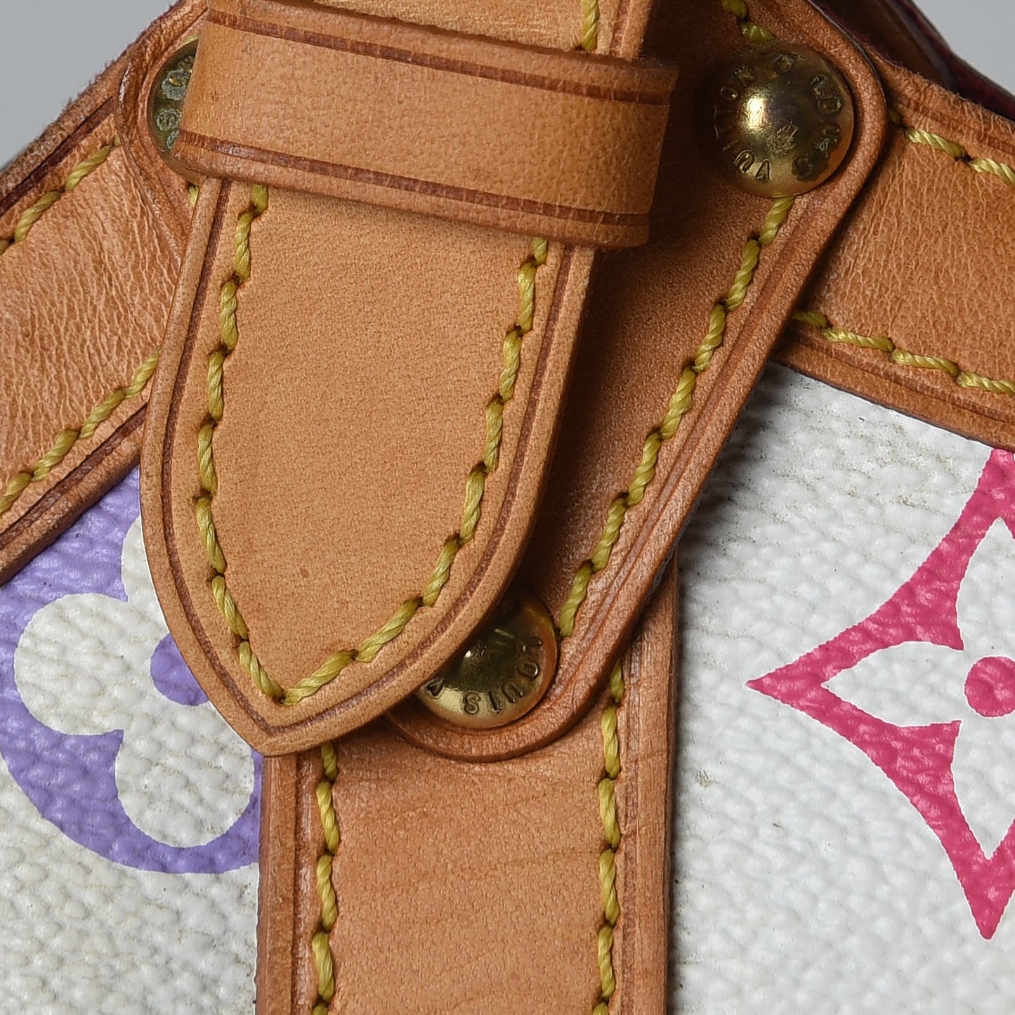 Monogram Multicolor Theda GM White