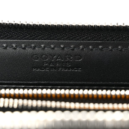Goyard Goyardine Matignon Zip Around GM Wallet Black 6 of 7