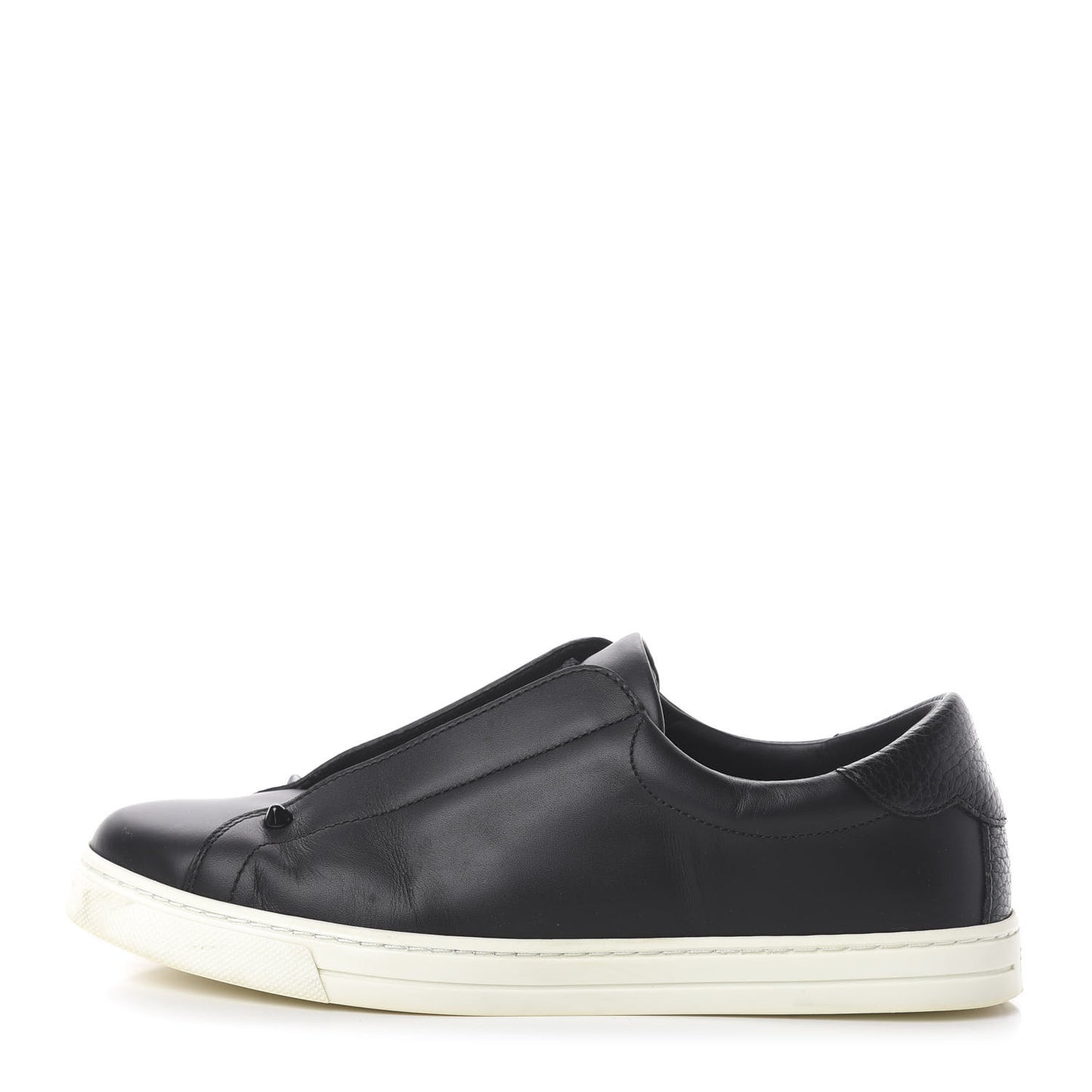 Vitello Microfiber FF Rockoclick Slip On Sneakers 38 Black Tobacco