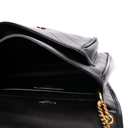 Saint Laurent Lambskin Matelasse Monogram Baby Niki Chain Satchel Black 4 of 11