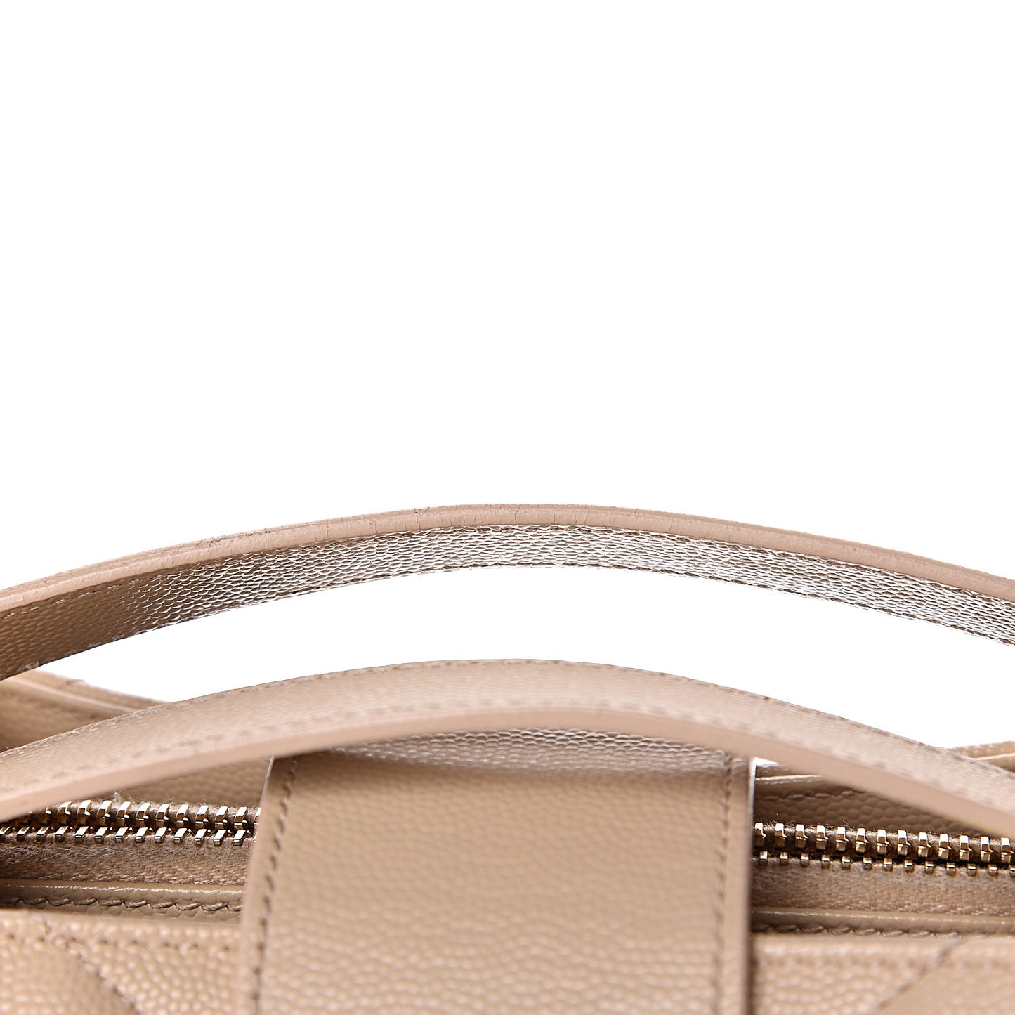 Grain De Poudre Matelasse Chevron Monogram Shopping Bag Nude Powder
