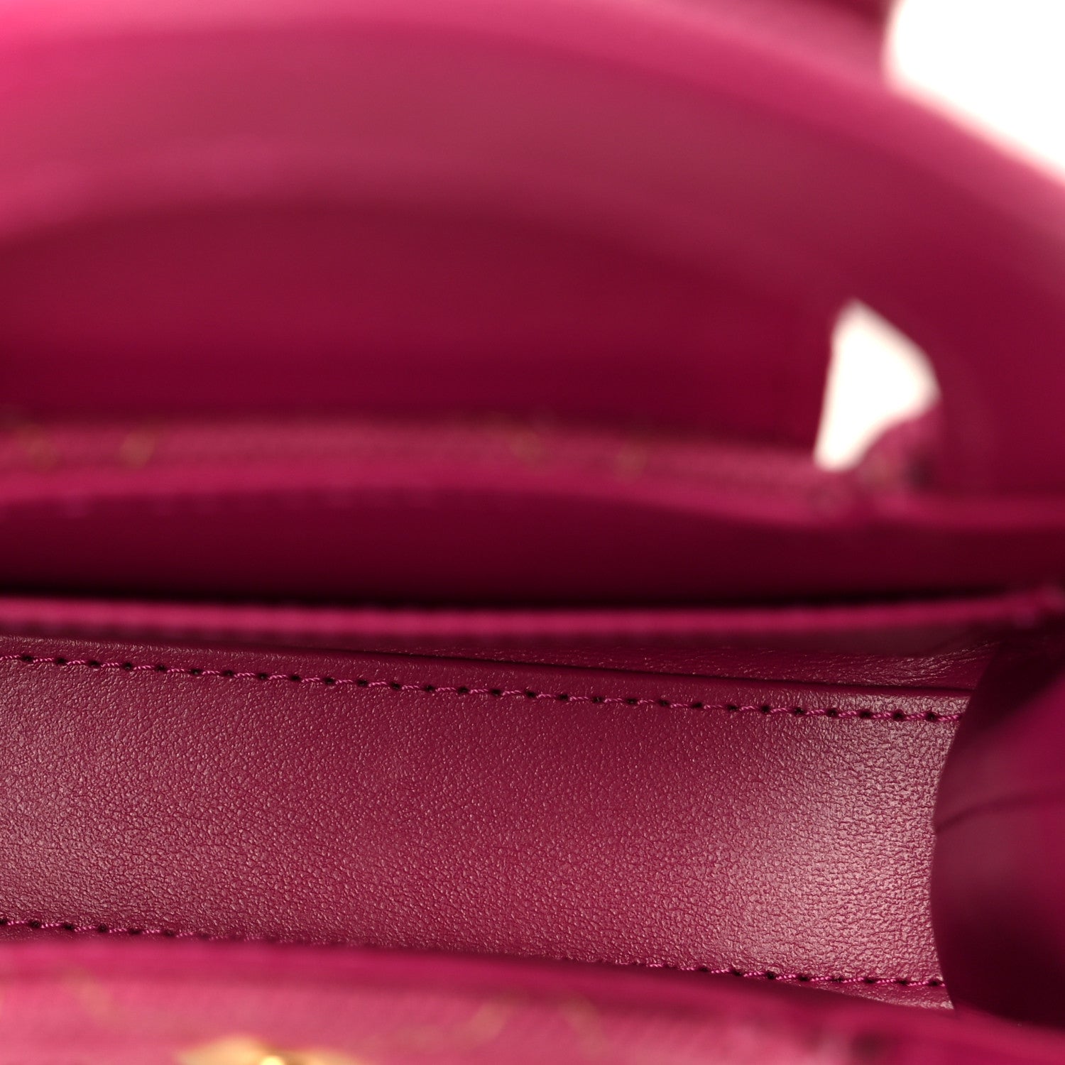 Chanel Denim Quilted Mini Nano Kelly Shopper Fuchsia 4 of 10