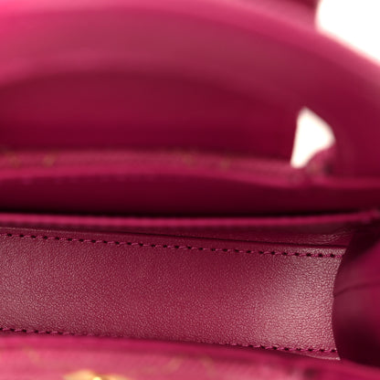 Chanel Denim Quilted Mini Nano Kelly Shopper Fuchsia 4 of 10