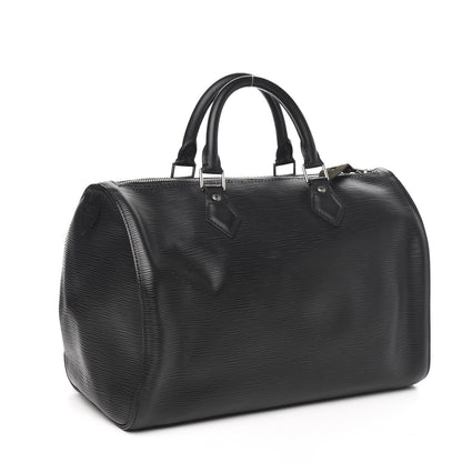 Louis Vuitton Epi Speedy 30 Black 3 of 9