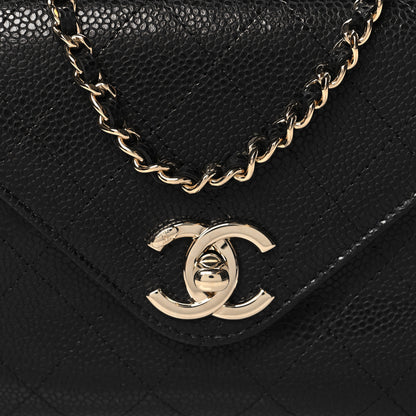 Chanel Caviar Envelope Wallet On Chain WOC Black 8 of 11