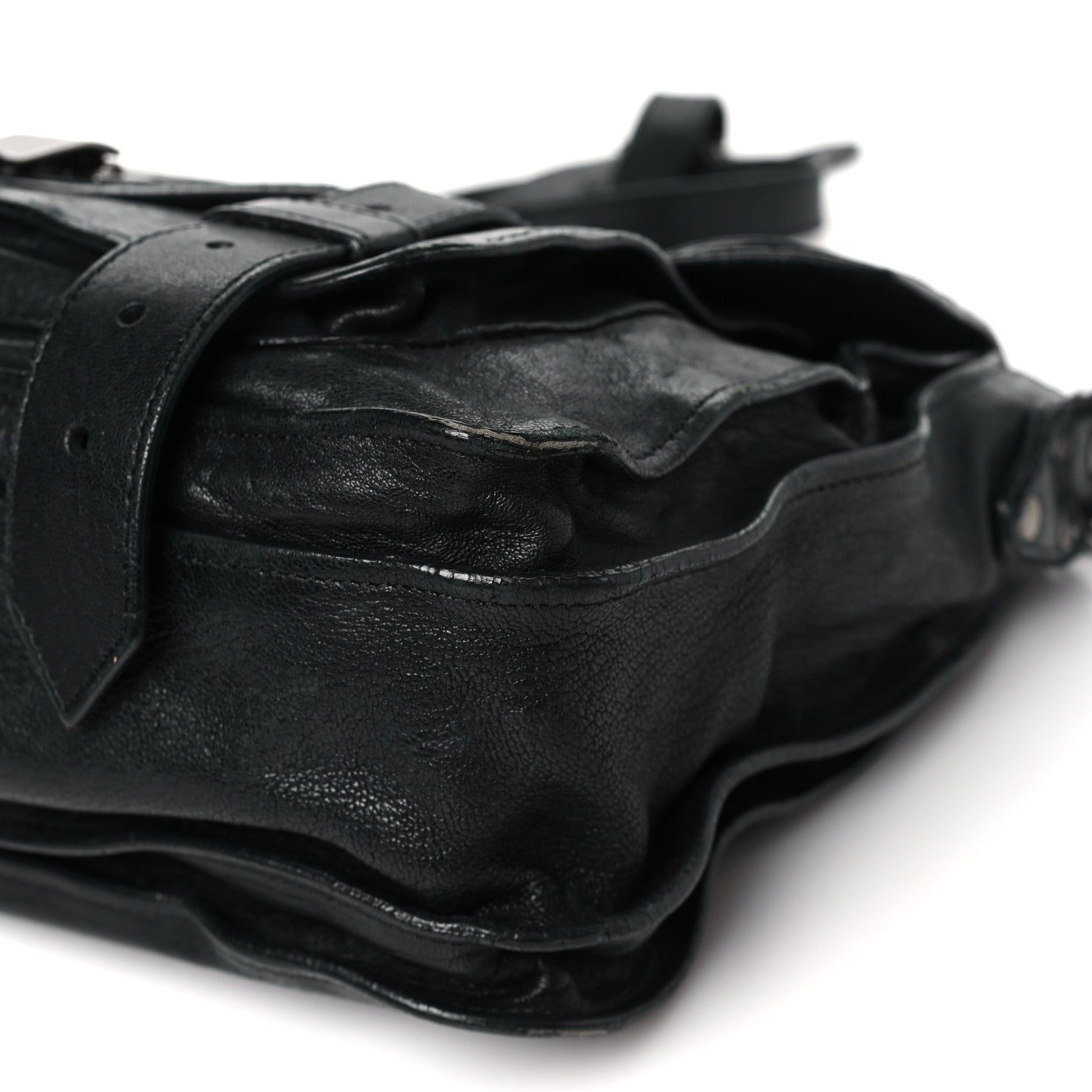 Proenza Schouler Lambskin Medium PS1 Plus Zip Satchel Black 9 of 16