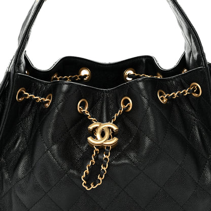 Chanel Caviar Quilted Small Chanel 25 Handbag Black 8 of 11
