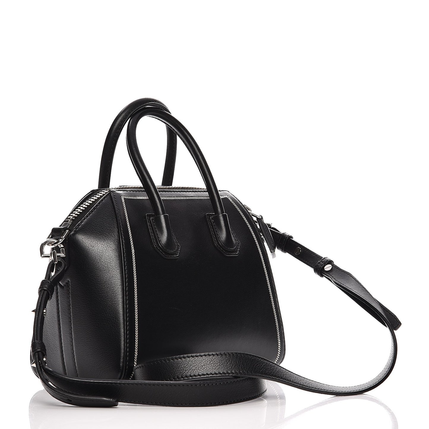 Calfskin Chain Detail Mini Antigona Black