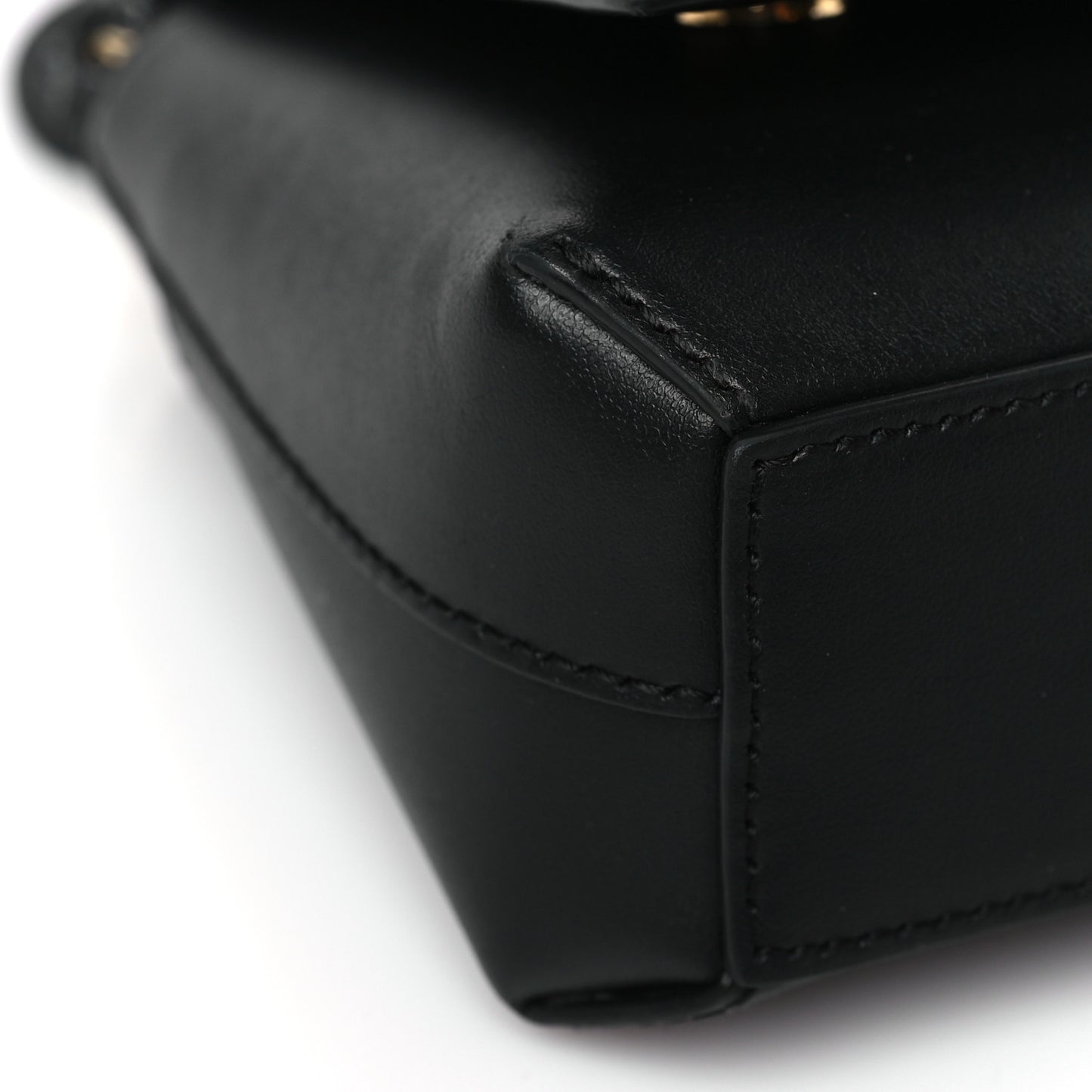 Calfskin DG Logo Top Handle Tote Black