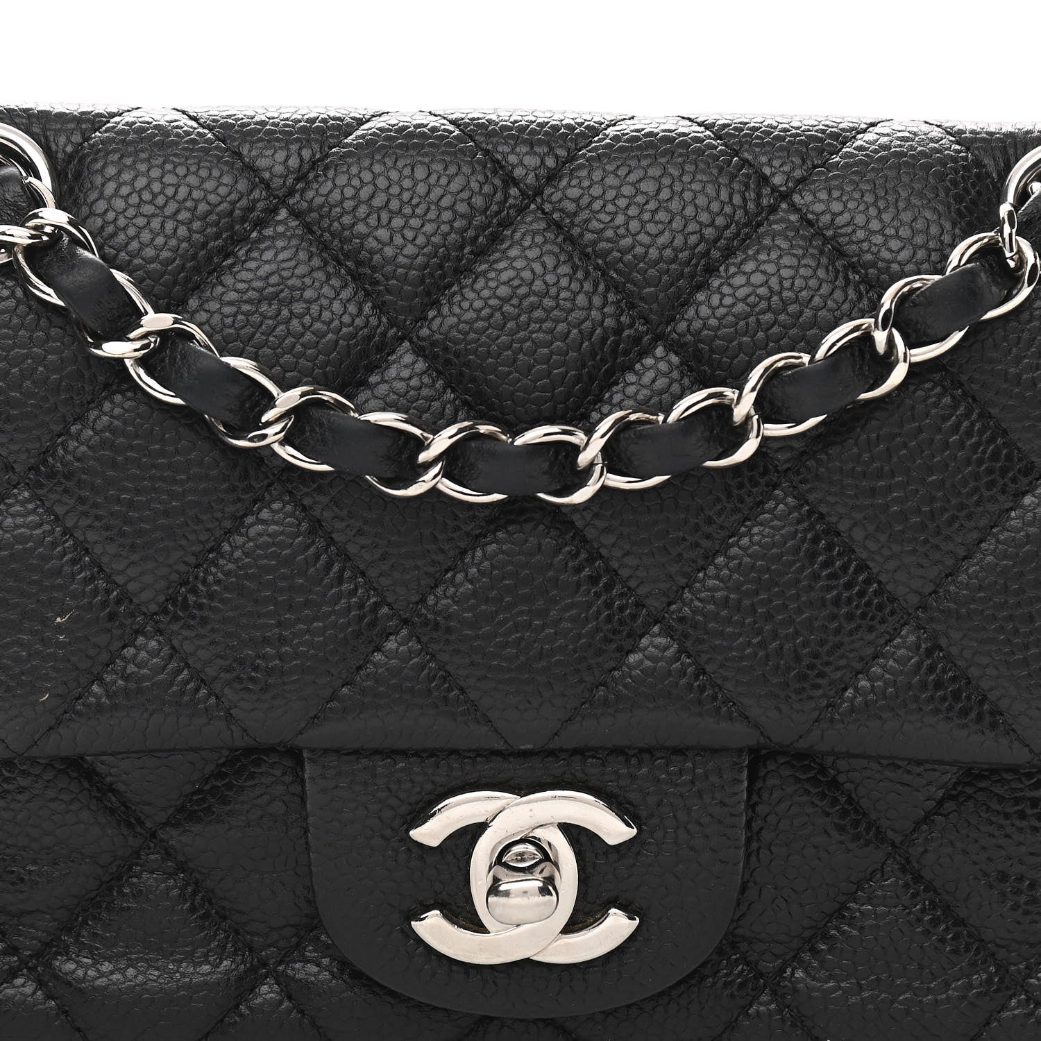 Chanel Caviar Quilted Mini Rectangular Flap Black 8 of 11