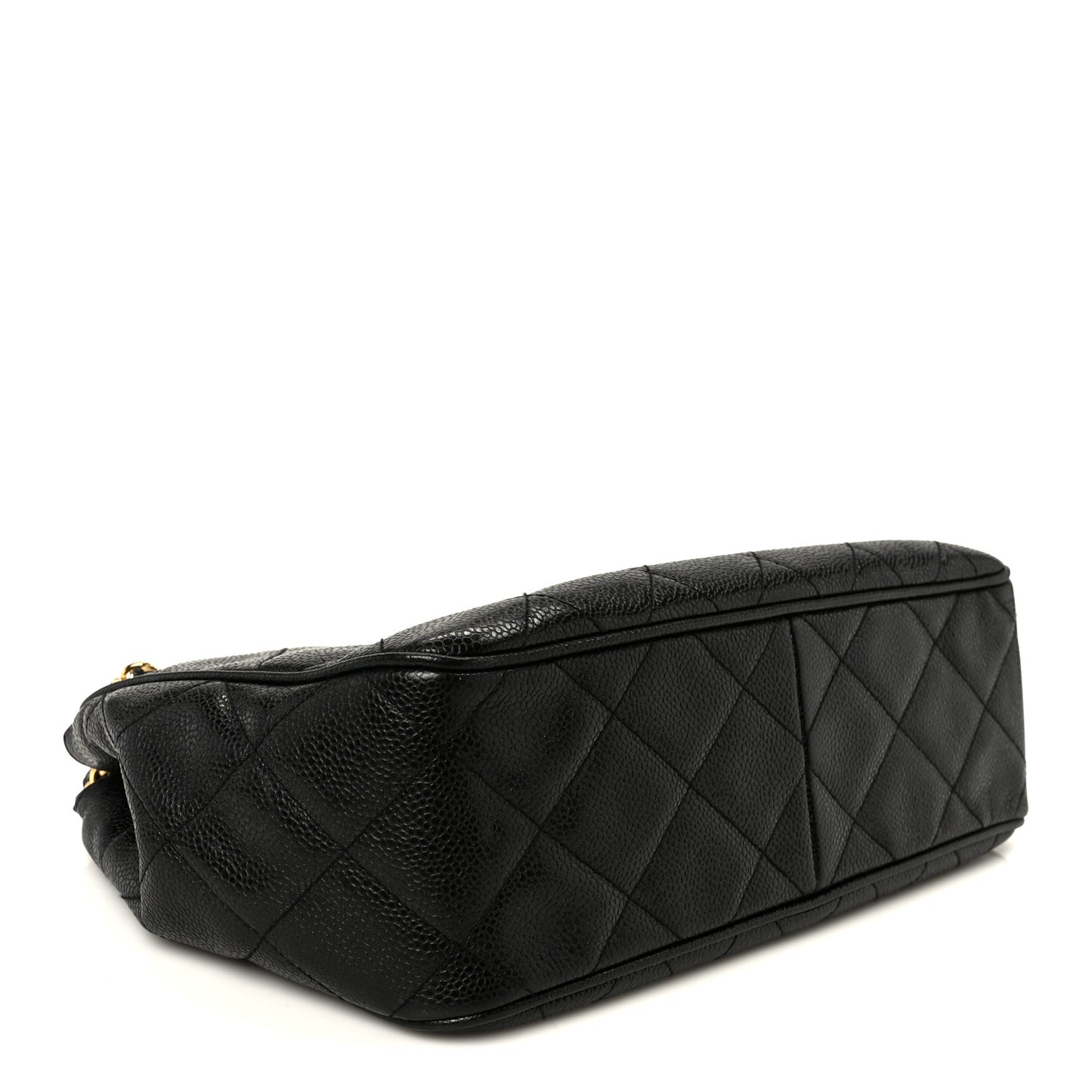 Caviar Quilted Shoulder Bag Black