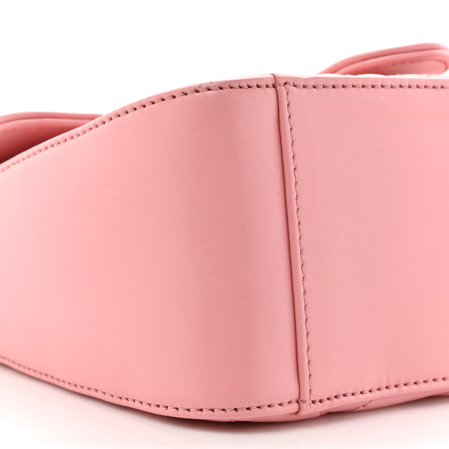 Calfskin Matelasse Mini GG Marmont Top Handle Shoulder Bag Wild Rose