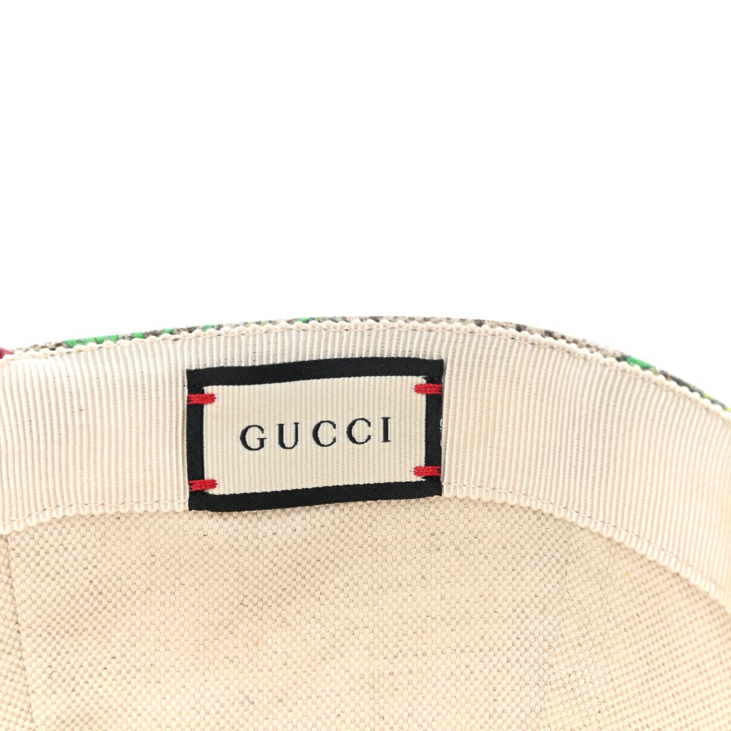 Gucci GG Supreme Flora Claudia Baseball Hat 58 L Red 8 of 10