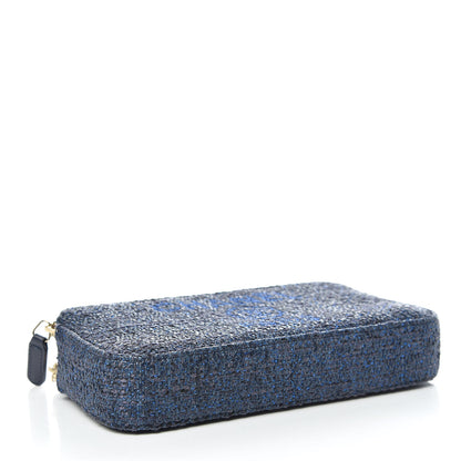 Chanel Canvas Small Deauville Clutch With Chain Blue 4 of 13
