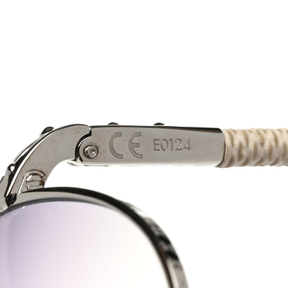 Louis Vuitton Damier Azur Conspiration Pilote Aviator Sunglasses Z0203U 9 of 10