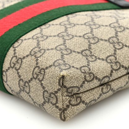 Gucci GG Supreme Monogram Web Messenger Bag Black 10 of 10
