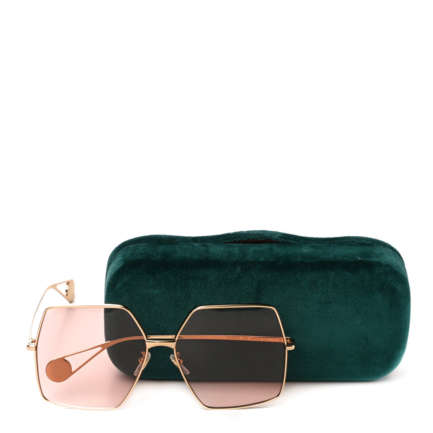 Gucci Square Frame GG0536S Sunglasses Gold 1059529 – FASHIONPHILE
