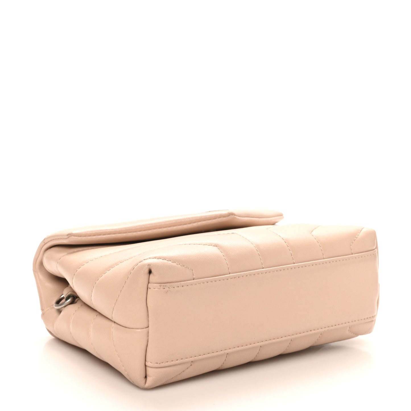 Calfskin Y Quilted Monogram Toy Loulou Crossbody Bag Nude Powder