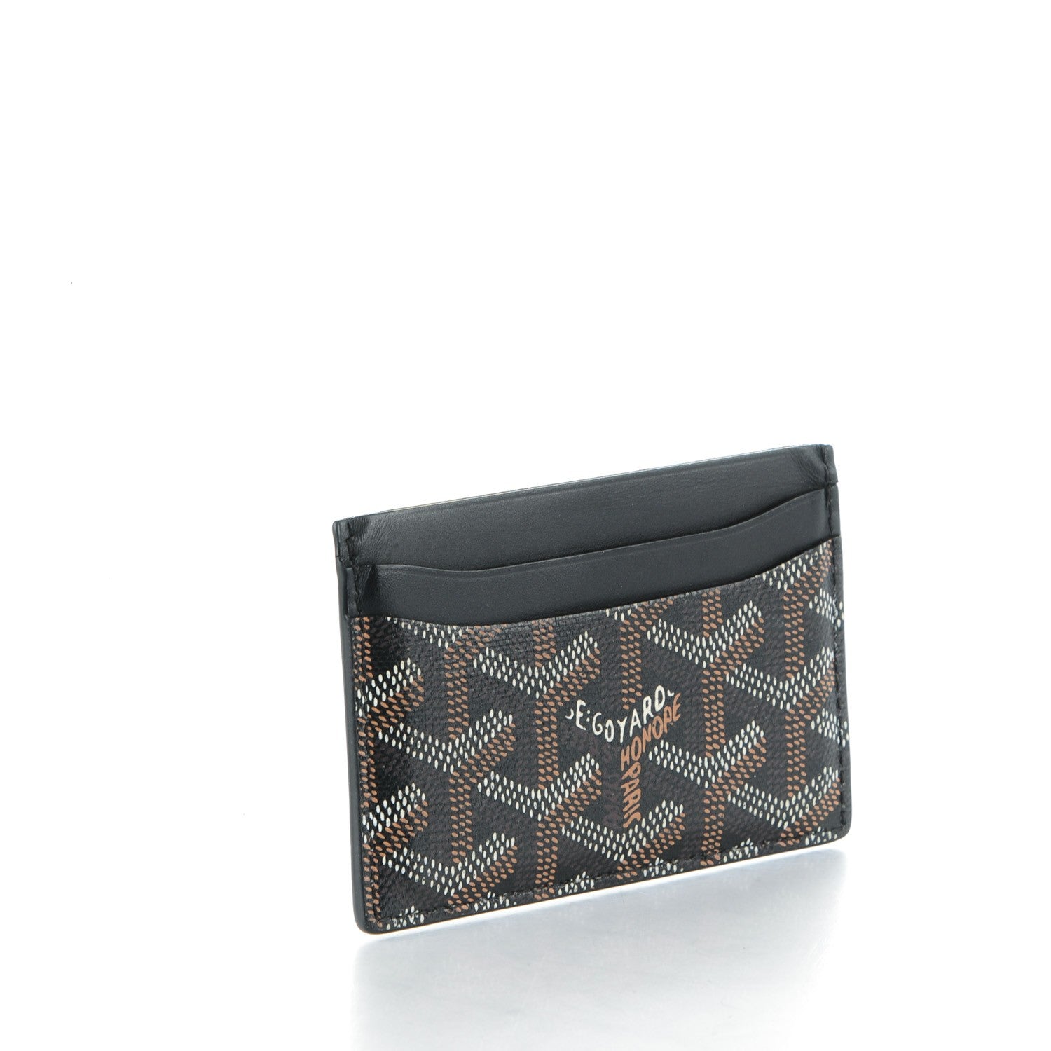Goyard Goyardine Saint Sulpice Card Holder Black 3 of 8