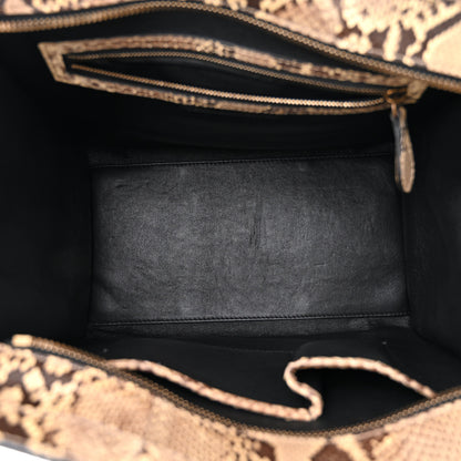 Celine Snakeskin Mini Luggage Beige 5 of 10