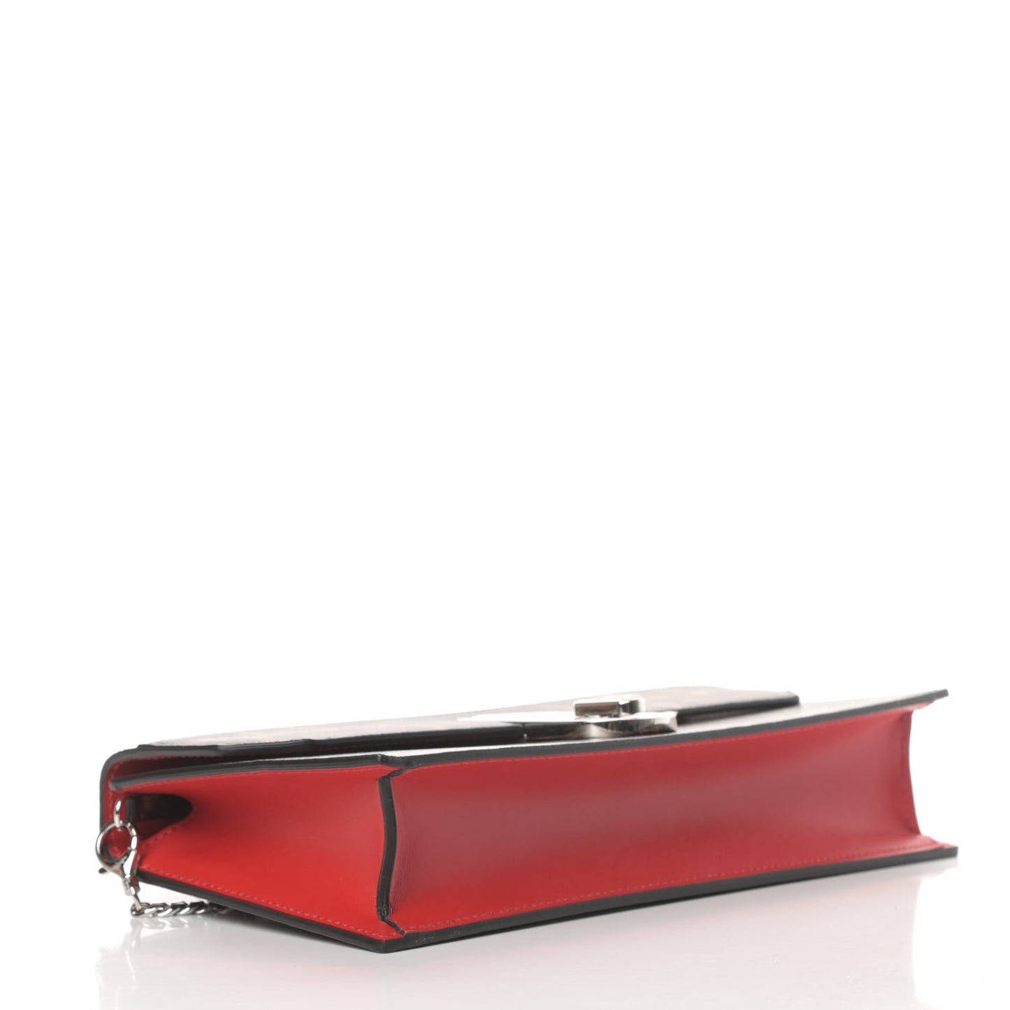 Calfskin Leopard Print Small Baguette