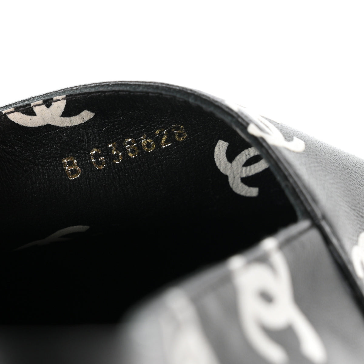 Chanel Lambskin Printed CC Espadrilles 39 Black White 10 of 11