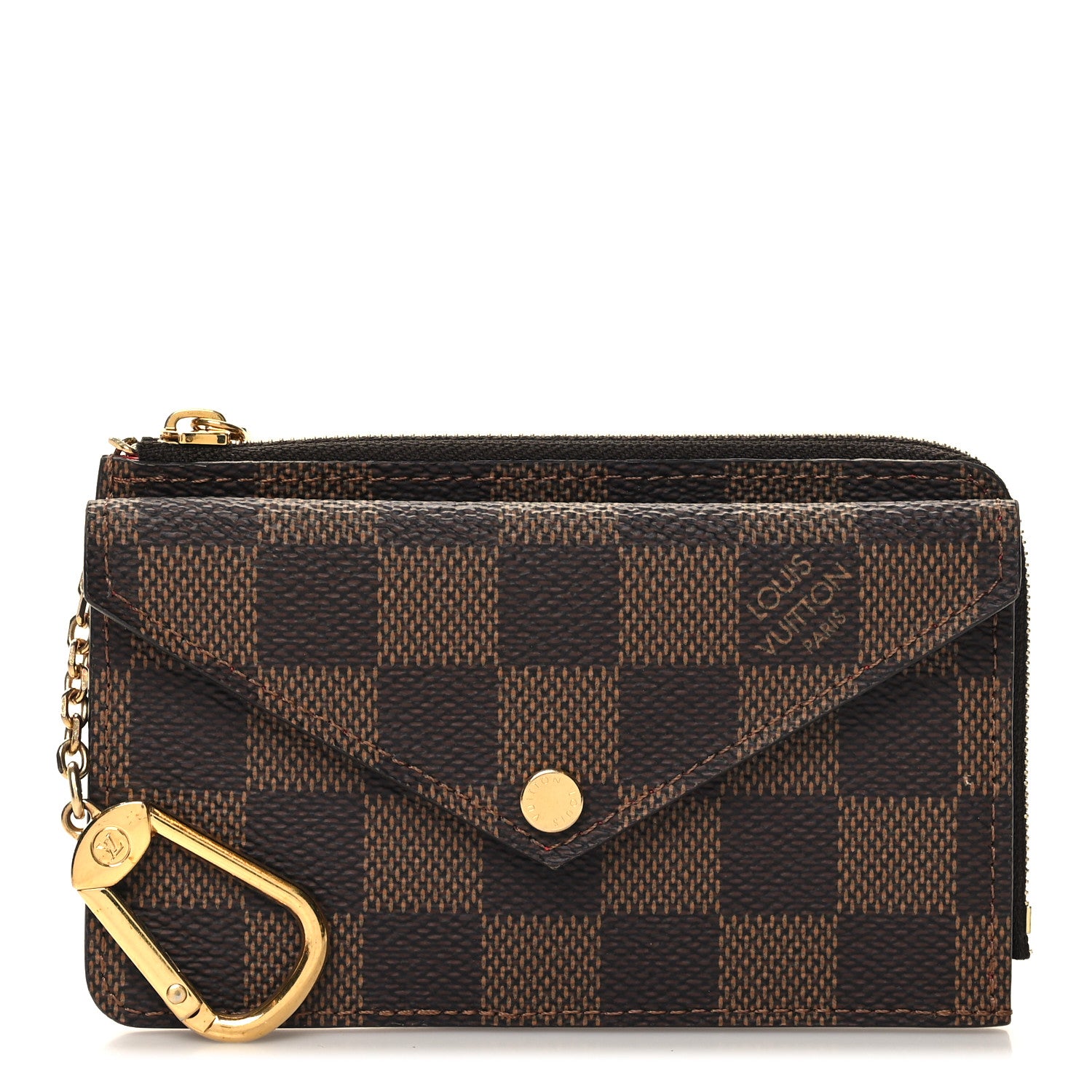Louis Vuitton Damier Ebene Recto Verso Card Holder Red 1 of 7