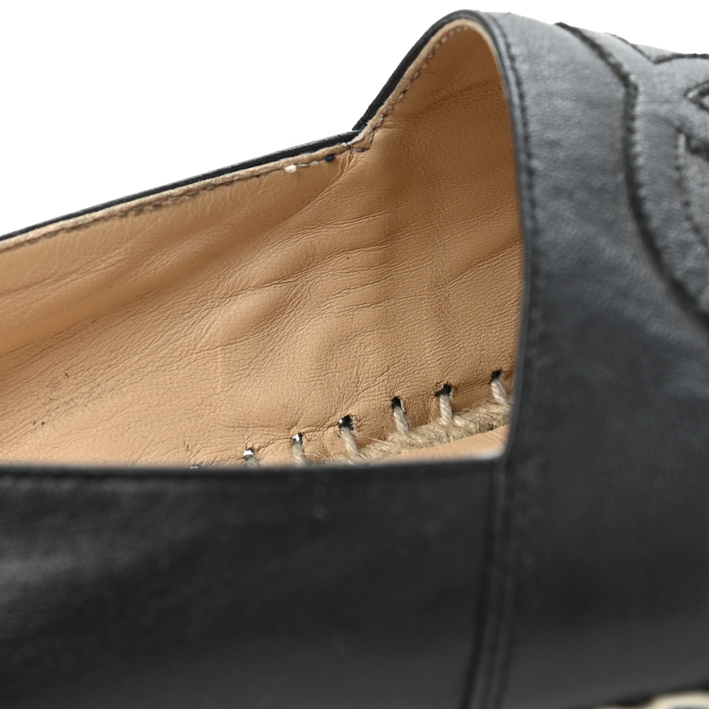 Lambskin CC Espadrilles 38 Black