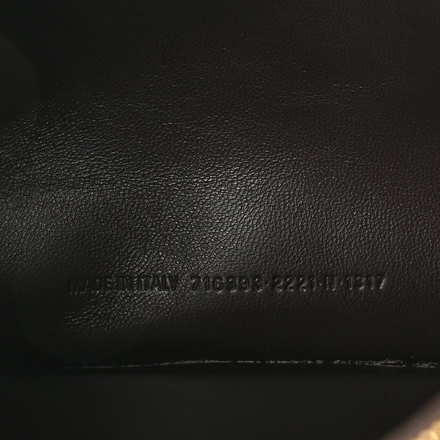 Crushed Calfskin Medium Crush Chain Bag Expresso