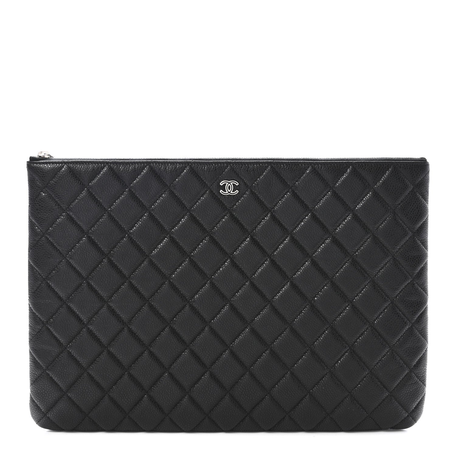 Chanel Caviar Quilted Large Cosmetic Case Black 1 of 7