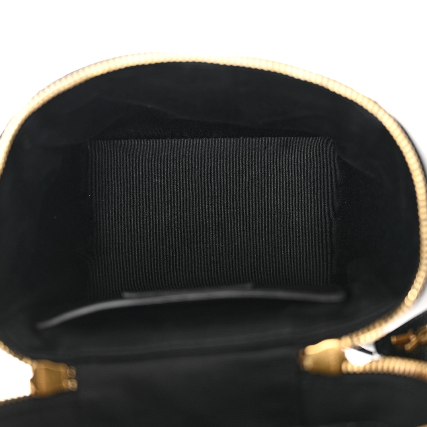 Saint Laurent Grain de Poudre Quilted 80's Vanity Bag Black 5 of 11